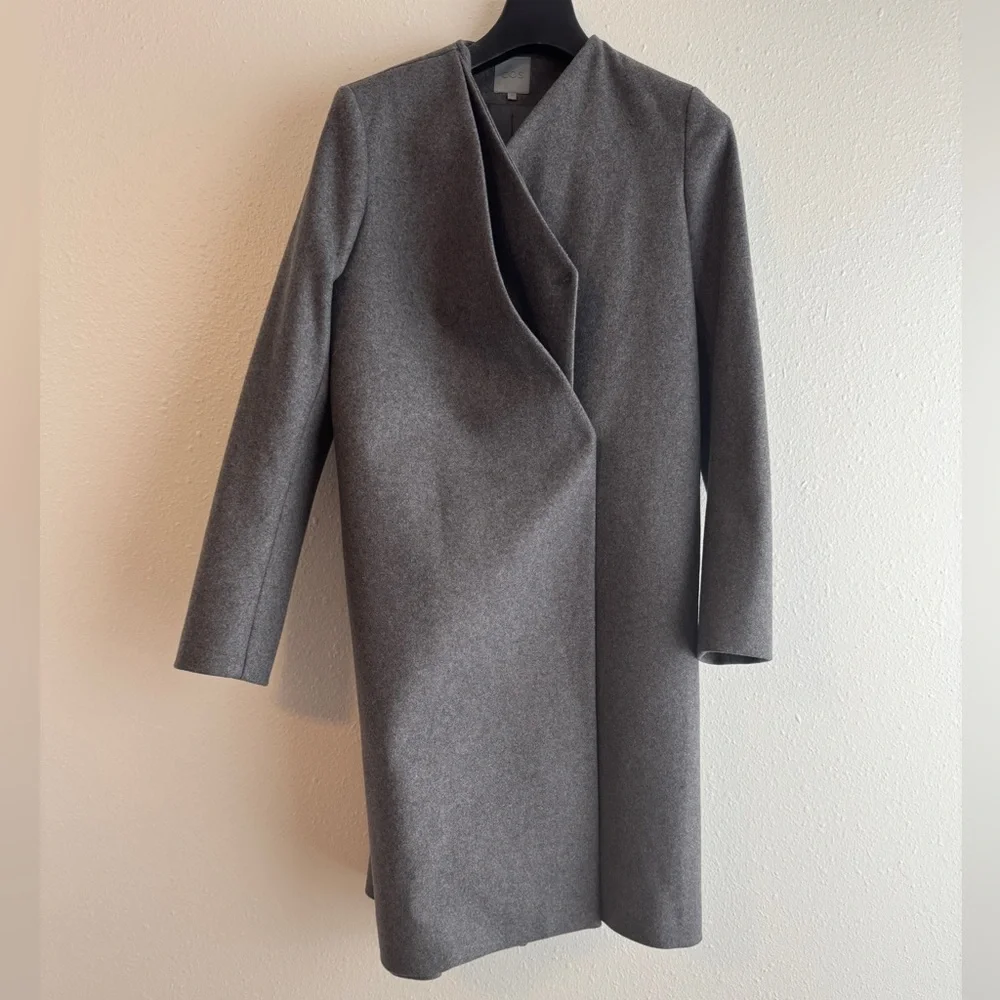 NWOT Asymmetric Architectural Layered Cashmere Coat Trinny Woodall 34 2 - Picture 5 of 10
